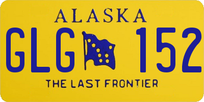 AK license plate GLG152