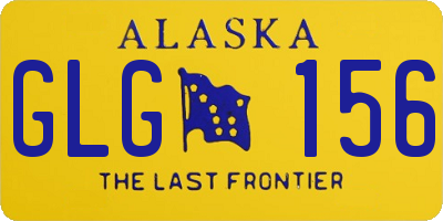 AK license plate GLG156