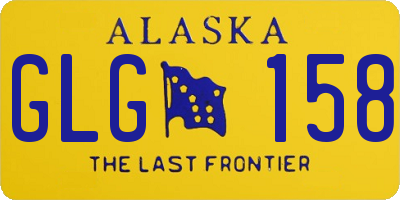 AK license plate GLG158