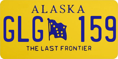 AK license plate GLG159