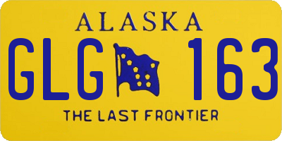 AK license plate GLG163
