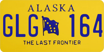 AK license plate GLG164