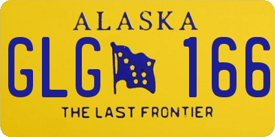 AK license plate GLG166