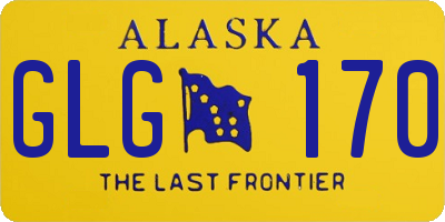AK license plate GLG170