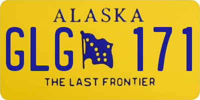 AK license plate GLG171