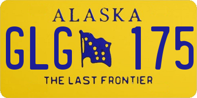 AK license plate GLG175