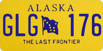 AK license plate GLG176