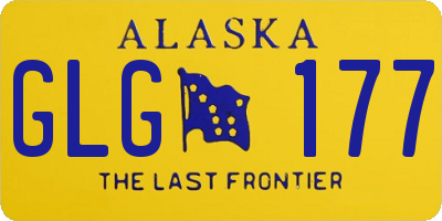 AK license plate GLG177