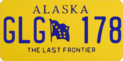 AK license plate GLG178