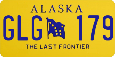 AK license plate GLG179