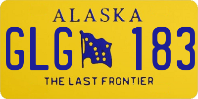 AK license plate GLG183