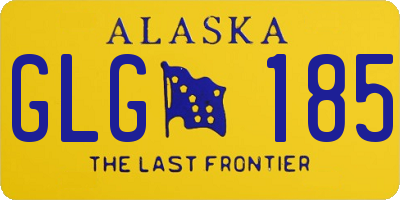 AK license plate GLG185