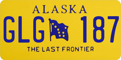 AK license plate GLG187