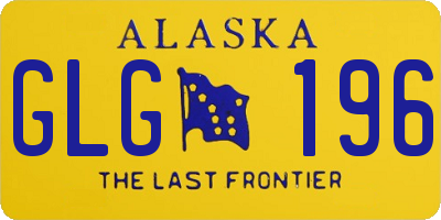 AK license plate GLG196