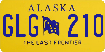 AK license plate GLG210