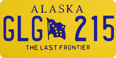 AK license plate GLG215