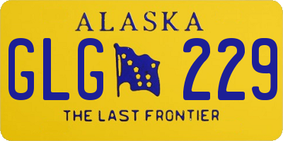 AK license plate GLG229