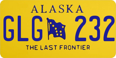 AK license plate GLG232