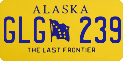 AK license plate GLG239
