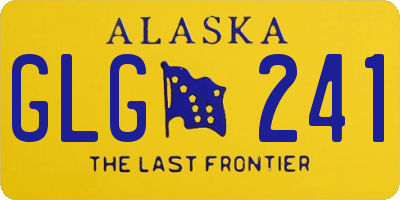 AK license plate GLG241