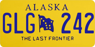 AK license plate GLG242