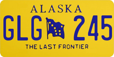 AK license plate GLG245