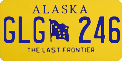 AK license plate GLG246