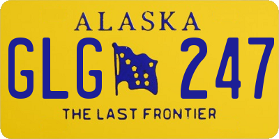 AK license plate GLG247