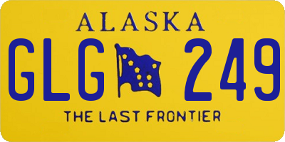 AK license plate GLG249