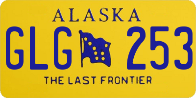 AK license plate GLG253