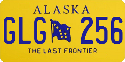 AK license plate GLG256