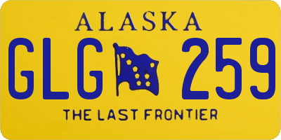 AK license plate GLG259