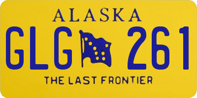 AK license plate GLG261
