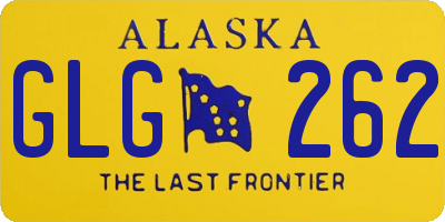 AK license plate GLG262