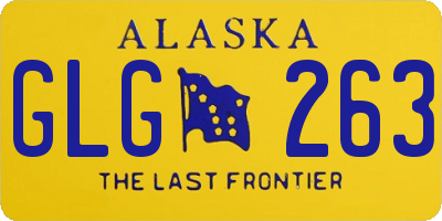 AK license plate GLG263
