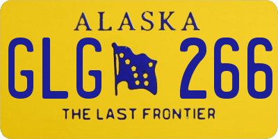 AK license plate GLG266