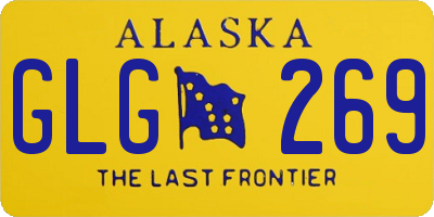 AK license plate GLG269