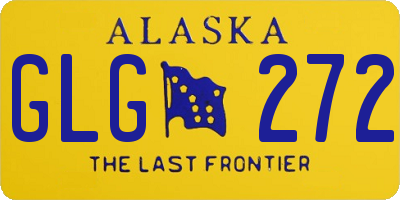 AK license plate GLG272