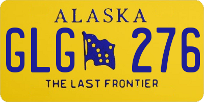 AK license plate GLG276