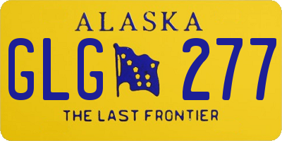 AK license plate GLG277