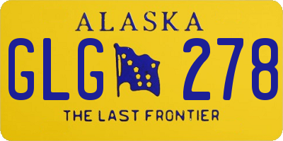 AK license plate GLG278