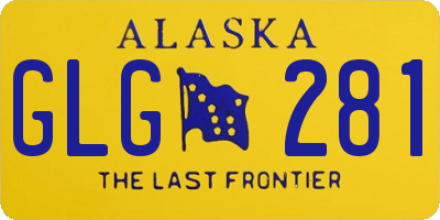 AK license plate GLG281