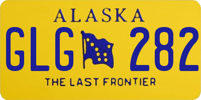 AK license plate GLG282