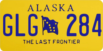 AK license plate GLG284