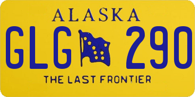 AK license plate GLG290