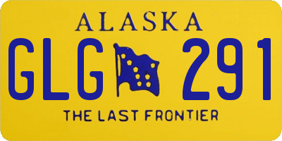AK license plate GLG291
