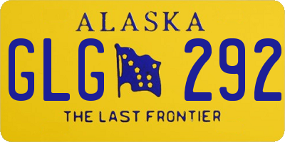 AK license plate GLG292