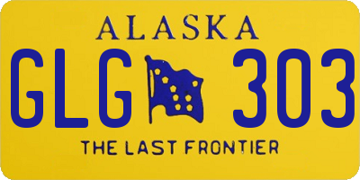 AK license plate GLG303
