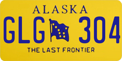 AK license plate GLG304