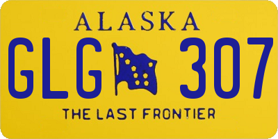 AK license plate GLG307